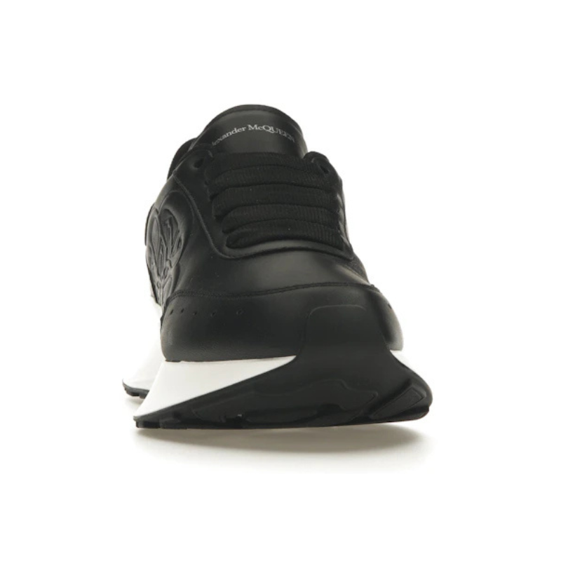 Alexander Mcqueen Oversized Graffiti Sprint Runner – Black White - Image 3