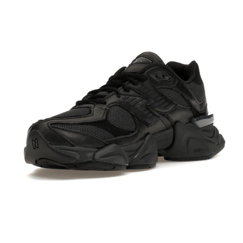 New Balance 9060 – Triple Black Leather - Image 3